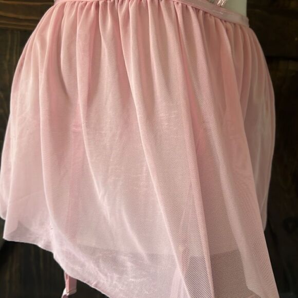 New Sexy Floral Embroidery Mesh Split Cut Out Lingerie Dress with G String - Picture 9 of 16